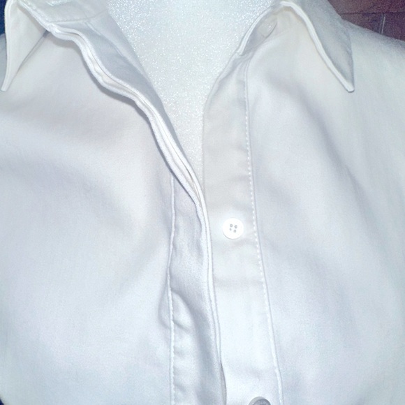 Antonio Melani White Sleeveless Shirt Dress - Size 4 - Picture 5 of 5